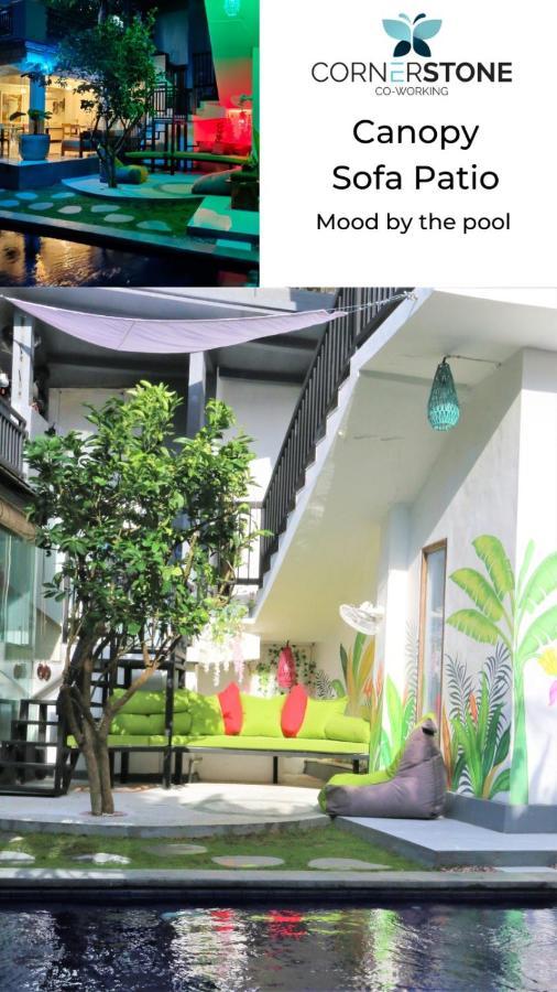 Cornerstone Bali Coworking Hostel Canggu  Bagian luar foto