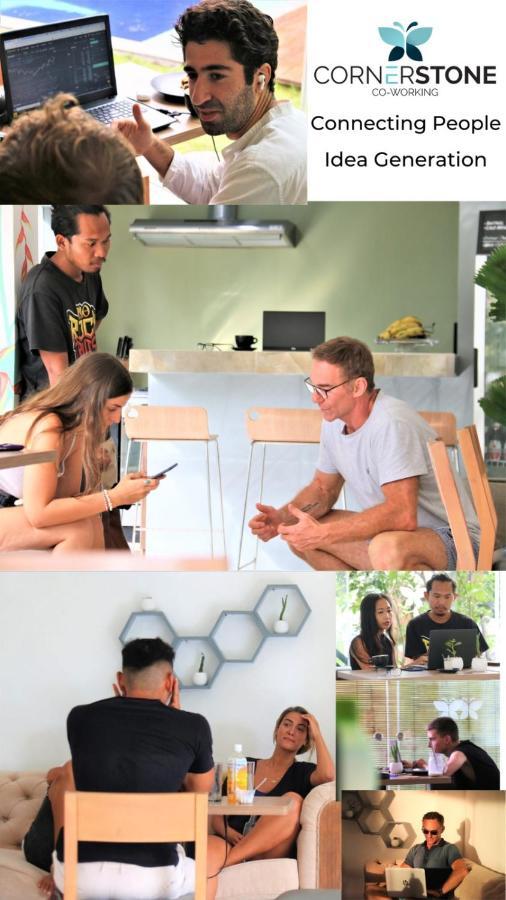 Cornerstone Bali Coworking Hostel Canggu  Bagian luar foto
